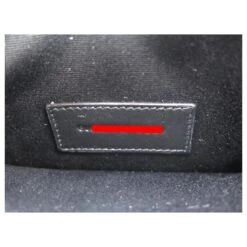 NEUF SAC A MAIN YVES SAINT LAURENT 669907 POCHETTE CUIR PYTHON NOIR POUCH -Yves Saint Laurent 750304 7