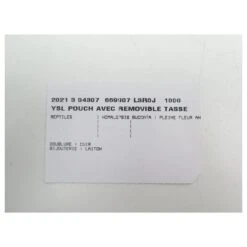 NEUF SAC A MAIN YVES SAINT LAURENT 669907 POCHETTE CUIR PYTHON NOIR POUCH -Yves Saint Laurent 750304 9