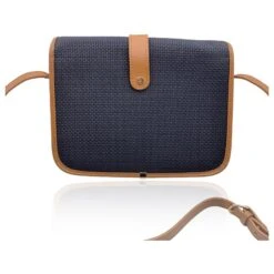 Yves Saint Laurent Sac à Bandoulière En Toile De Vinyle Texturé Noir Beige Gris -Yves Saint Laurent 750992 3