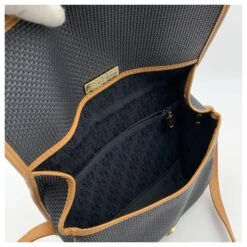 Yves Saint Laurent Sac à Bandoulière En Toile De Vinyle Texturé Noir Beige Gris -Yves Saint Laurent 750992 5