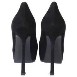 Yves Saint Laurent Tribtoo 105 Escarpins Cap En Daim Et Cuir Vernis Noirs 14 Yves Saint Laurent Tribtoo 105 Escarpins Cap En Daim Et Cuir Vernis Noirs -Yves Saint Laurent 755611 5