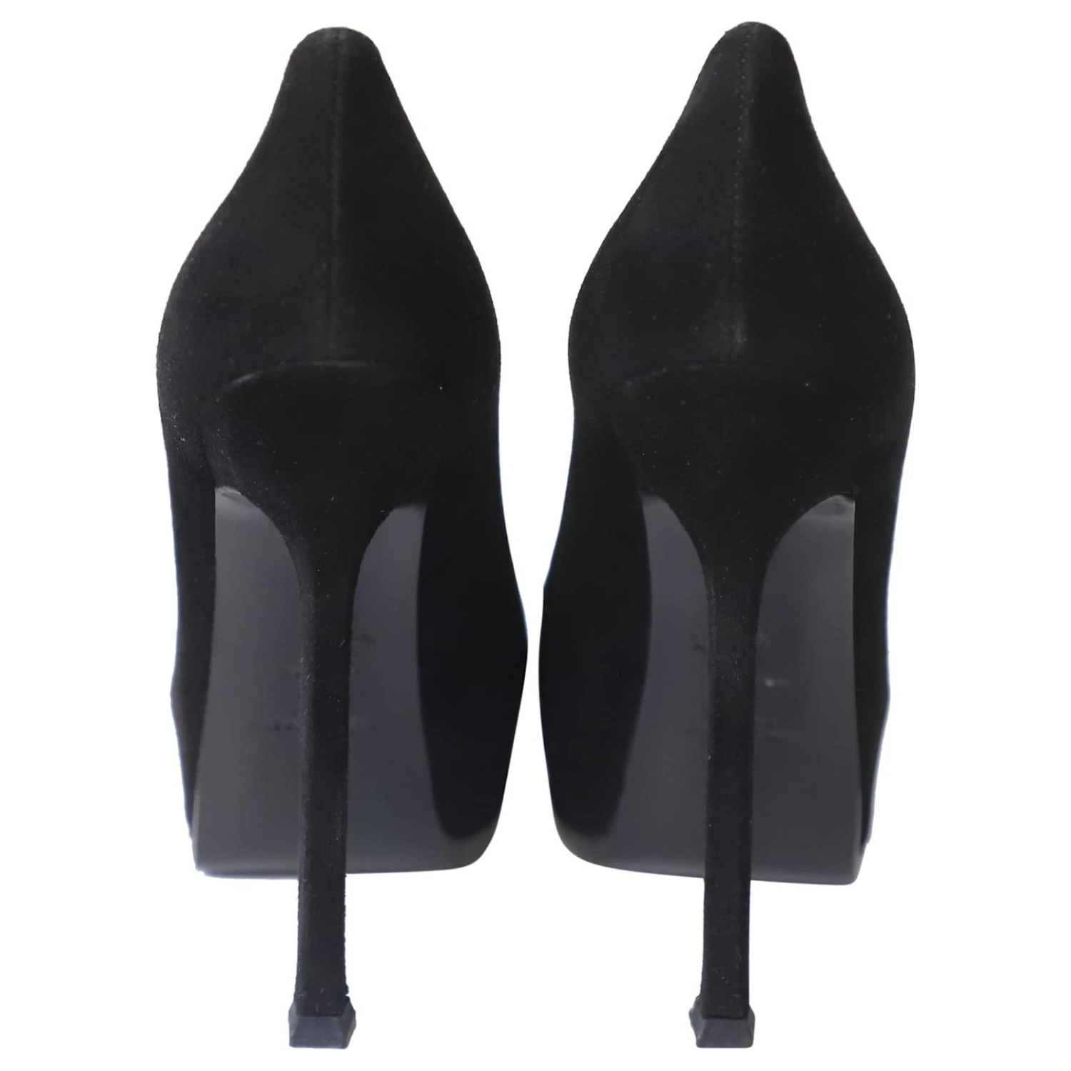 Yves Saint Laurent Tribtoo 105 Escarpins Cap En Daim Et Cuir Vernis Noirs 7 Yves Saint Laurent Tribtoo 105 Escarpins Cap En Daim Et Cuir Vernis Noirs – Image 5