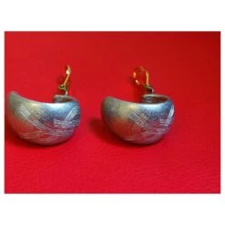 Yves Saint Laurent Boucles D'oreilles Clips Bijouterie Argentée 15 Yves Saint Laurent Boucles D'oreilles Clips Bijouterie Argentée -Yves Saint Laurent 757290 4