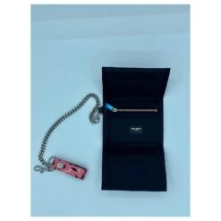 Yves Saint Laurent Portefeuille Yves-Saint-Laurent BUFFALO PINK NYLON RADIO Rose -Yves Saint Laurent 772770 4