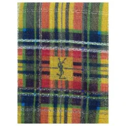 Yves Saint Laurent Grand Carre Check Ocre Lame Yves-Saint-Laurent Multicolore -Yves Saint Laurent 772807 4