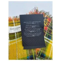 Yves Saint Laurent Grand Carre Check Ocre Lame Yves-Saint-Laurent Multicolore -Yves Saint Laurent 772807 8