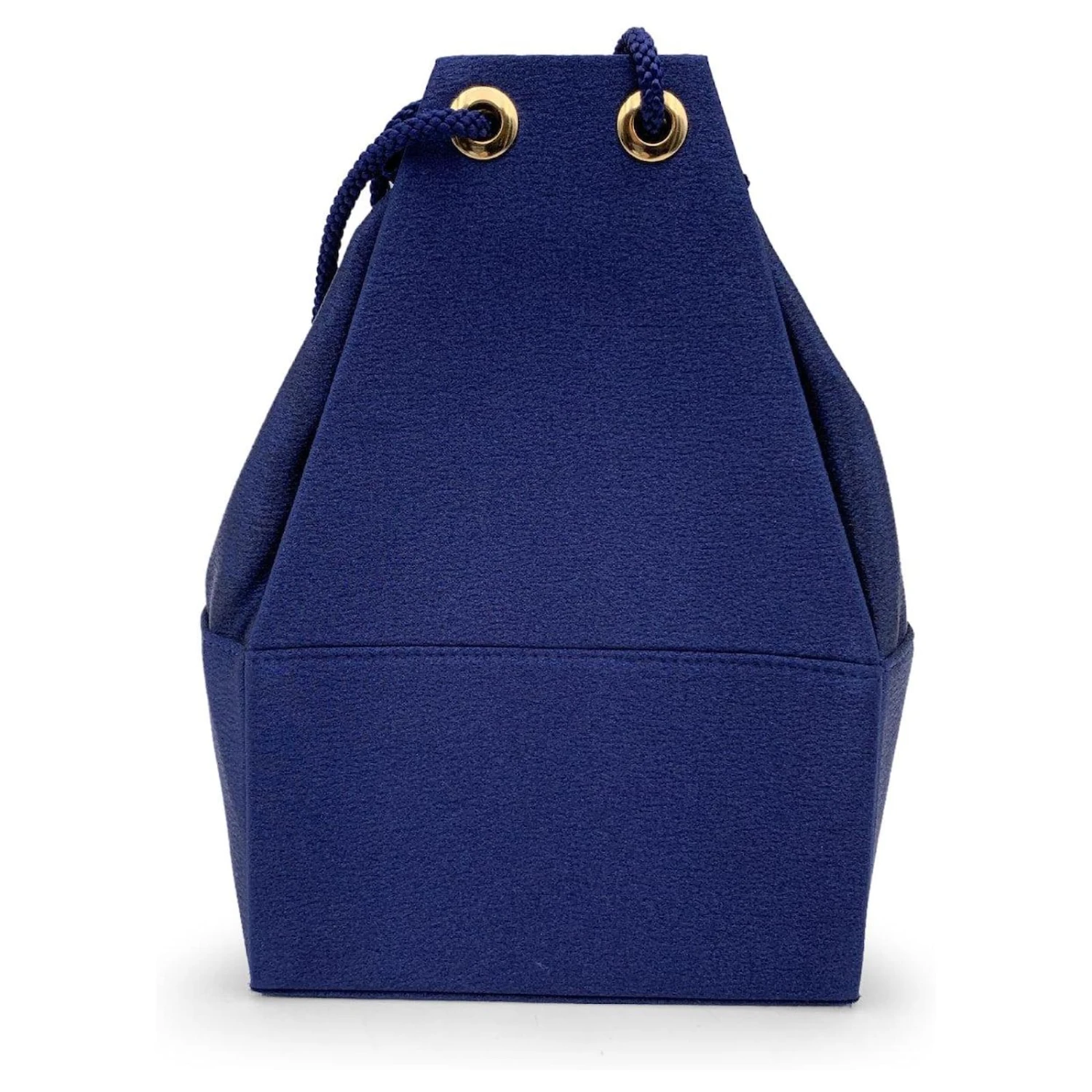 Yves Saint Laurent Sac à Bandoulière En Satin Bleu Vintage à Cordon De Serrage Bordeaux 6 Yves Saint Laurent Sac à Bandoulière En Satin Bleu Vintage à Cordon De Serrage Bordeaux – Image 4