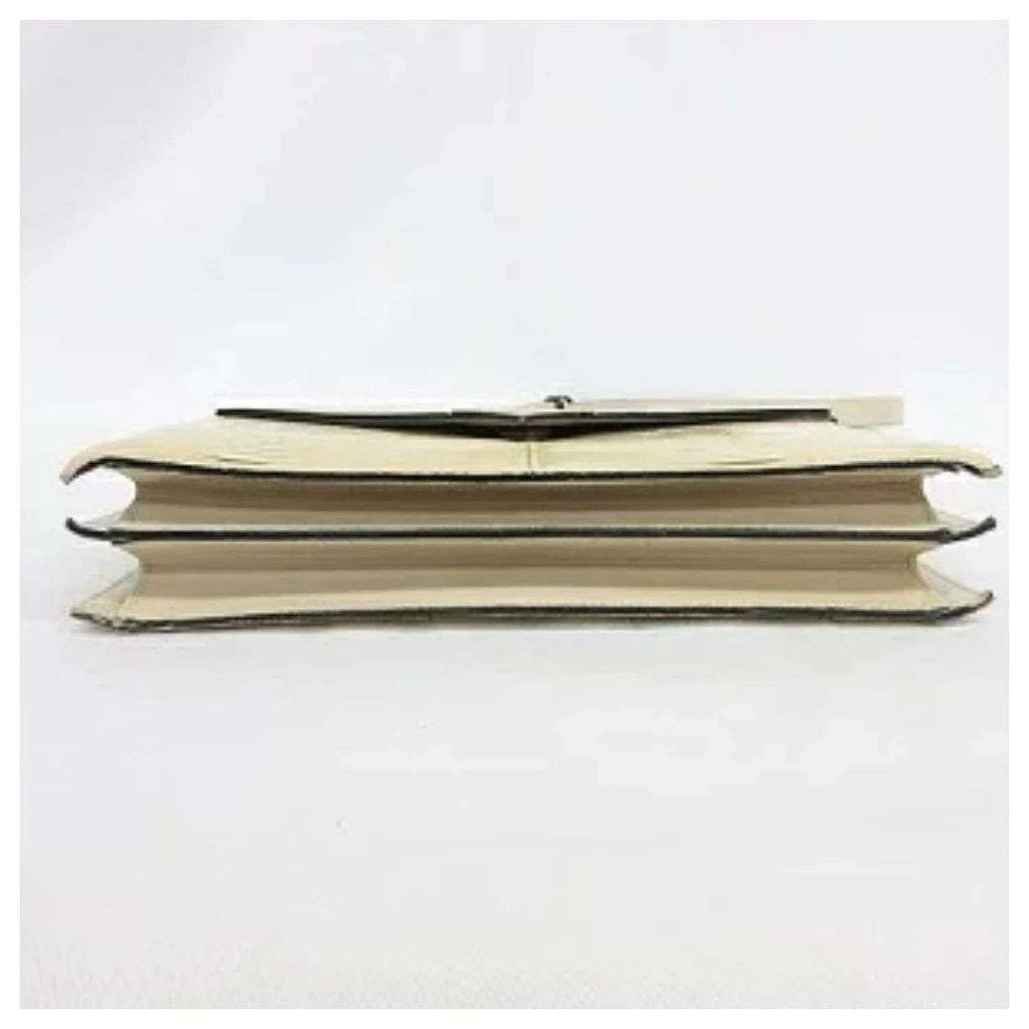 Yves Saint Laurent Sac Bandoulière Bandoulière Cuir Embossé Crocodile Jaune Ivoire Beige 7 Yves Saint Laurent Sac Bandoulière Bandoulière Cuir Embossé Crocodile Jaune Ivoire Beige – Image 5