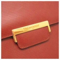 Yves Saint Laurent Vintage Leather Brown Gold Hardware Sac à Main Marron Bijouterie Dorée -Yves Saint Laurent 778398 6