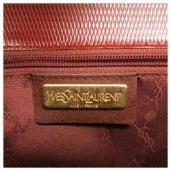 Yves Saint Laurent Vintage Leather Brown Gold Hardware Sac à Main Marron Bijouterie Dorée -Yves Saint Laurent 778398 8