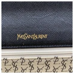 Yves Saint Laurent Pochette Vintage En Cuir Noir -Yves Saint Laurent 779748 6