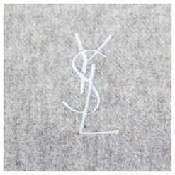 Yves Saint Laurent écharpe En Laine Gris -Yves Saint Laurent 780159 4
