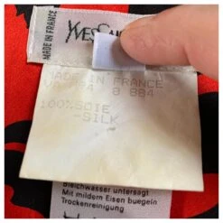 Blouse Vintage Yves Saint Laurent Noir Rouge 12 Blouse Vintage Yves Saint Laurent Noir Rouge -Yves Saint Laurent 780857 3