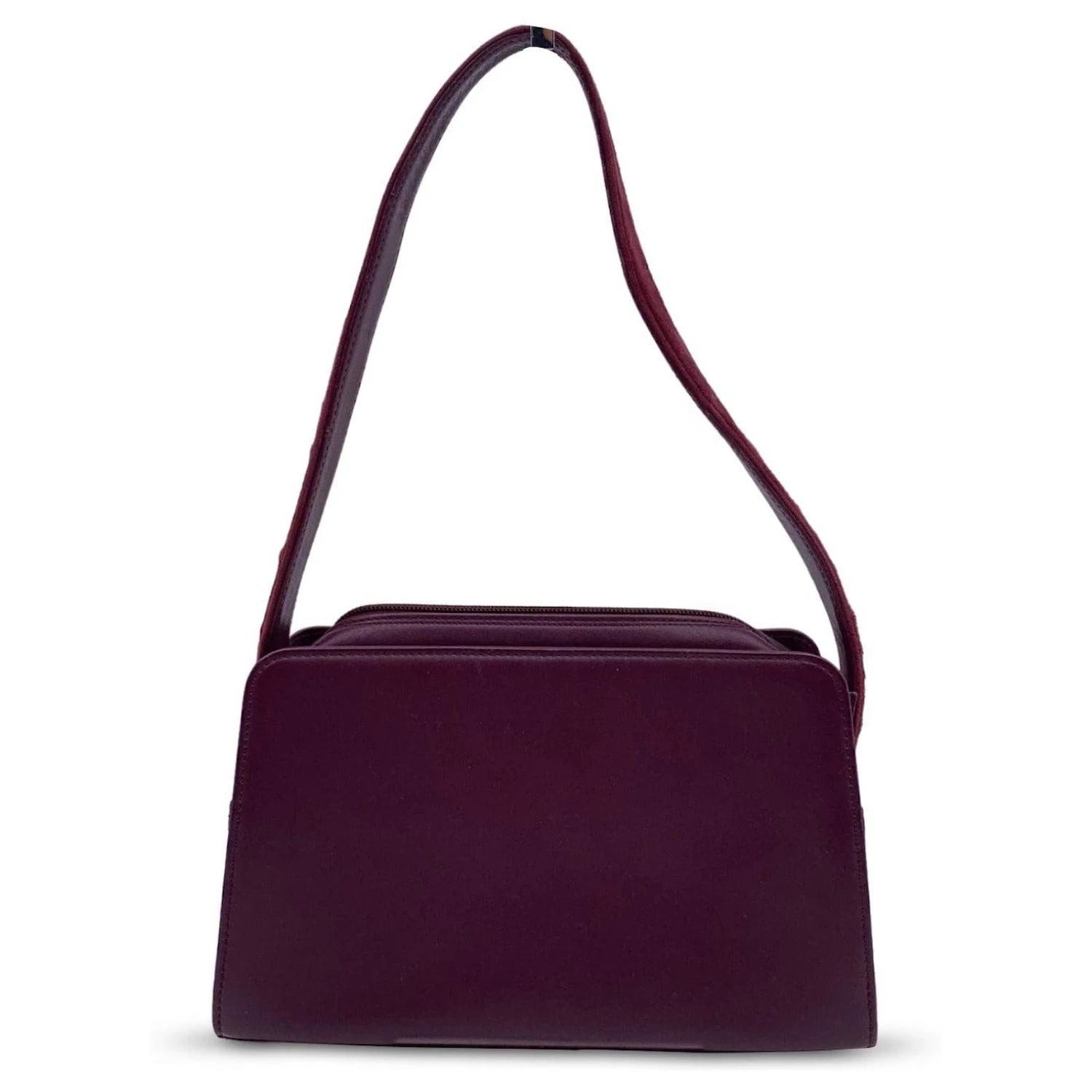 Yves Saint Laurent Sac à Bandoulière En Daim Vintage En Cuir Bordeaux 7 Yves Saint Laurent Sac à Bandoulière En Daim Vintage En Cuir Bordeaux – Image 5