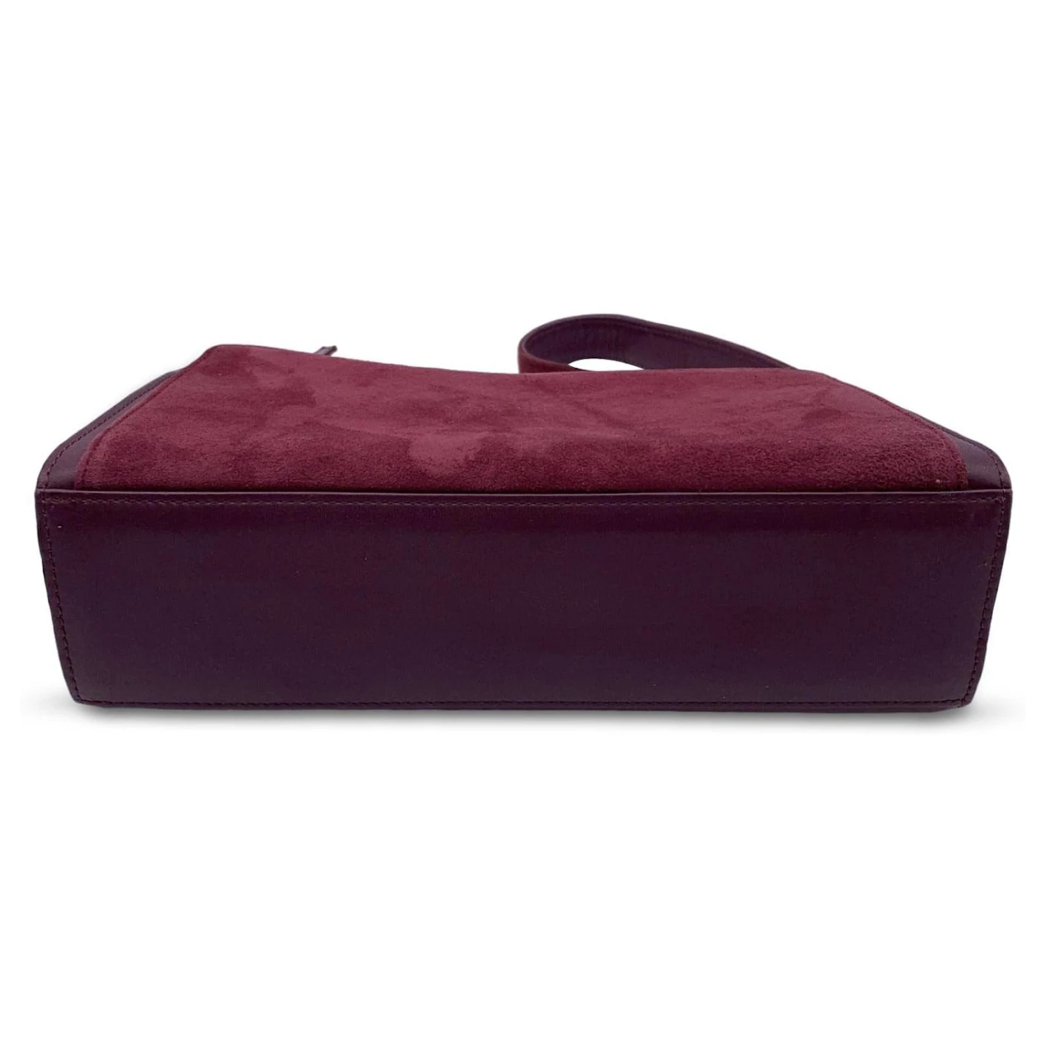 Yves Saint Laurent Sac à Bandoulière En Daim Vintage En Cuir Bordeaux 8 Yves Saint Laurent Sac à Bandoulière En Daim Vintage En Cuir Bordeaux – Image 6