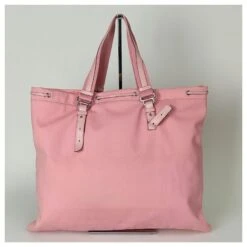 Sac Cabas En Toile Yves Saint Laurent Rose -Yves Saint Laurent 783304 3