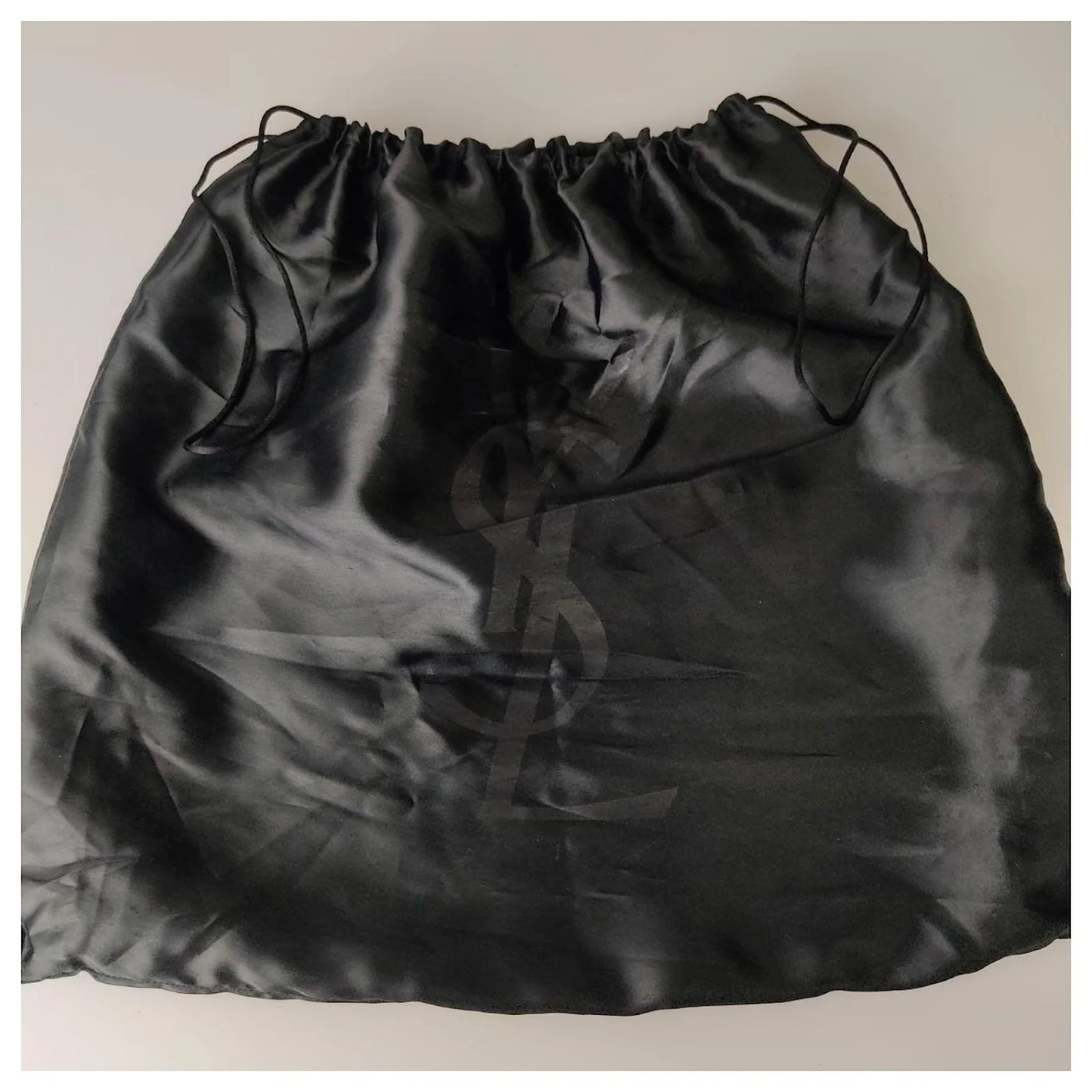 Sac Cabas En Toile Et Cuir Yves Saint Laurent Noir 12 Sac Cabas En Toile Et Cuir Yves Saint Laurent Noir – Image 10