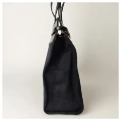 Sac Cabas En Toile Et Cuir Yves Saint Laurent Noir 13 Sac Cabas En Toile Et Cuir Yves Saint Laurent Noir -Yves Saint Laurent 783366 2