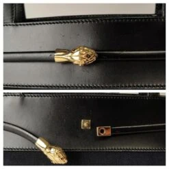 Sac Cabas En Toile Et Cuir Yves Saint Laurent Noir 17 Sac Cabas En Toile Et Cuir Yves Saint Laurent Noir -Yves Saint Laurent 783366 6