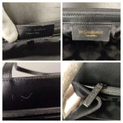 Sac Cabas En Toile Et Cuir Yves Saint Laurent Noir 20 Sac Cabas En Toile Et Cuir Yves Saint Laurent Noir -Yves Saint Laurent 783366 9