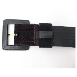 VINTAGE CEINTURE YVES SAINT LAURENT LOGO YSL T80 EN DAIM ET CUIR NOIR BELT -Yves Saint Laurent 784627 5