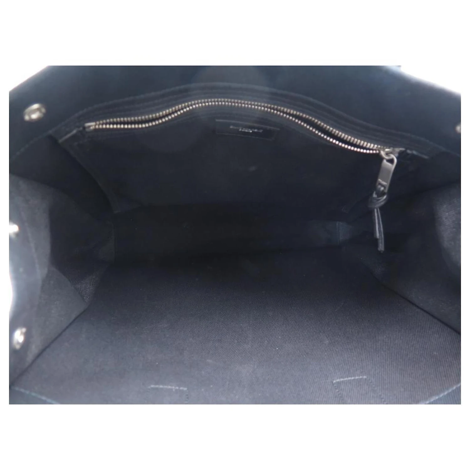 Yves Saint Laurent SAC A MAIN SAINT LAURENT CABAS RIVE GAUCHE NORTH/SOUTH 632539 TOTE BAG Noir 7 Yves Saint Laurent SAC A MAIN SAINT LAURENT CABAS RIVE GAUCHE NORTH/SOUTH 632539 TOTE BAG Noir – Image 5