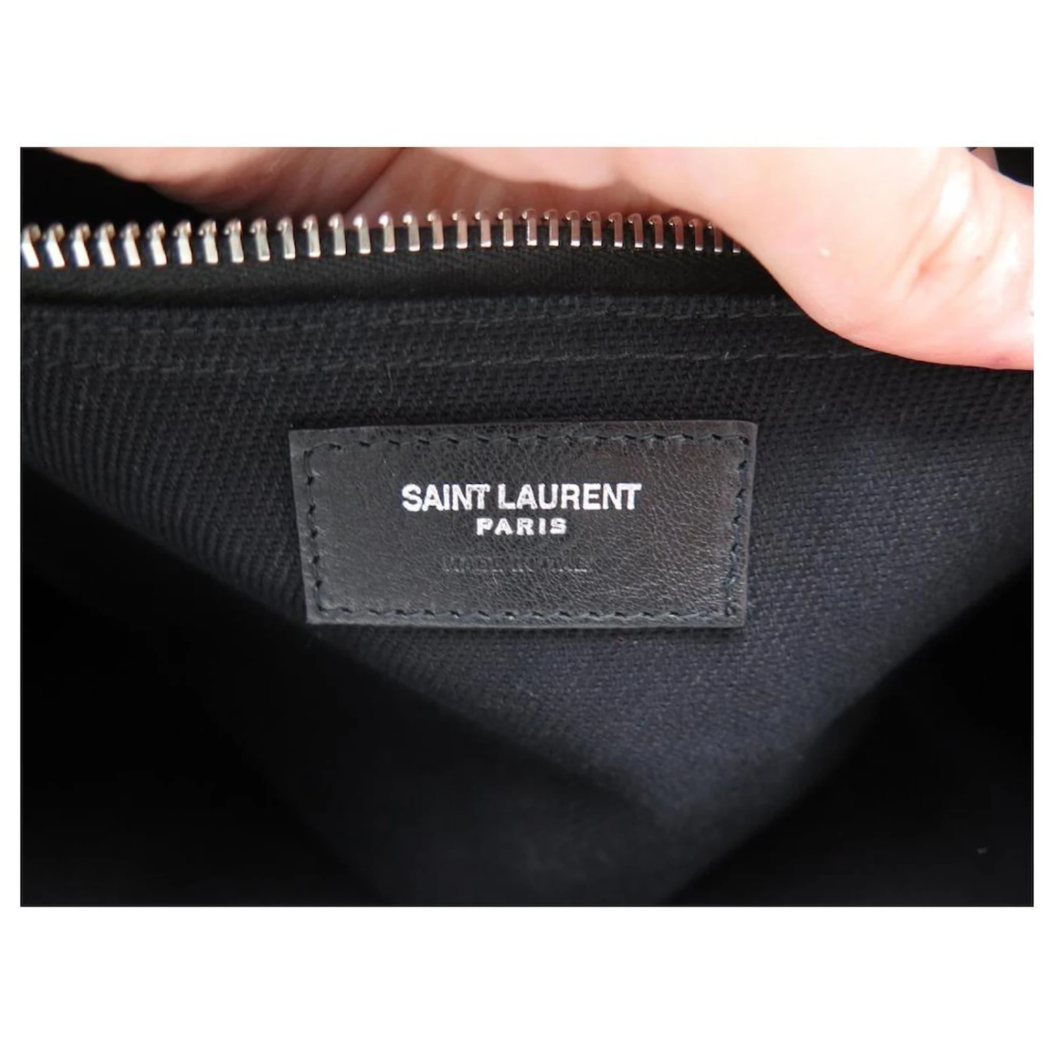 Yves Saint Laurent SAC A MAIN SAINT LAURENT CABAS RIVE GAUCHE NORTH/SOUTH 632539 TOTE BAG Noir 8 Yves Saint Laurent SAC A MAIN SAINT LAURENT CABAS RIVE GAUCHE NORTH/SOUTH 632539 TOTE BAG Noir – Image 6
