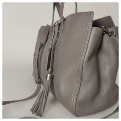 Sac Carrie Yves Saint Laurent Gris 10 Sac Carrie Yves Saint Laurent Gris -Yves Saint Laurent 786499 3