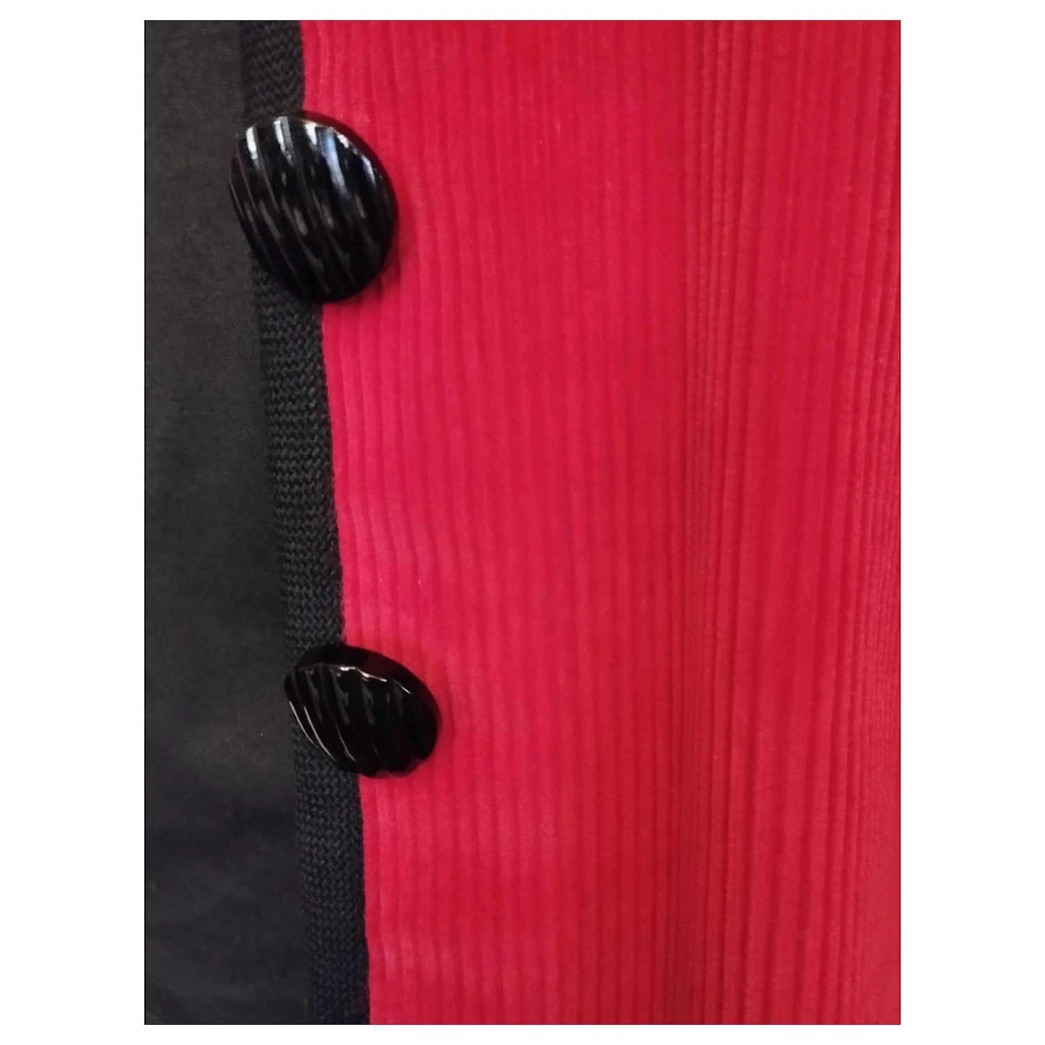 YVES SAINT LAURENT RIVE GAUCHE VESTE COUTURE VELOURS BOUTONS RELIEFS T 44 Rouge 10 YVES SAINT LAURENT RIVE GAUCHE VESTE COUTURE VELOURS BOUTONS RELIEFS T 44 Rouge – Image 8