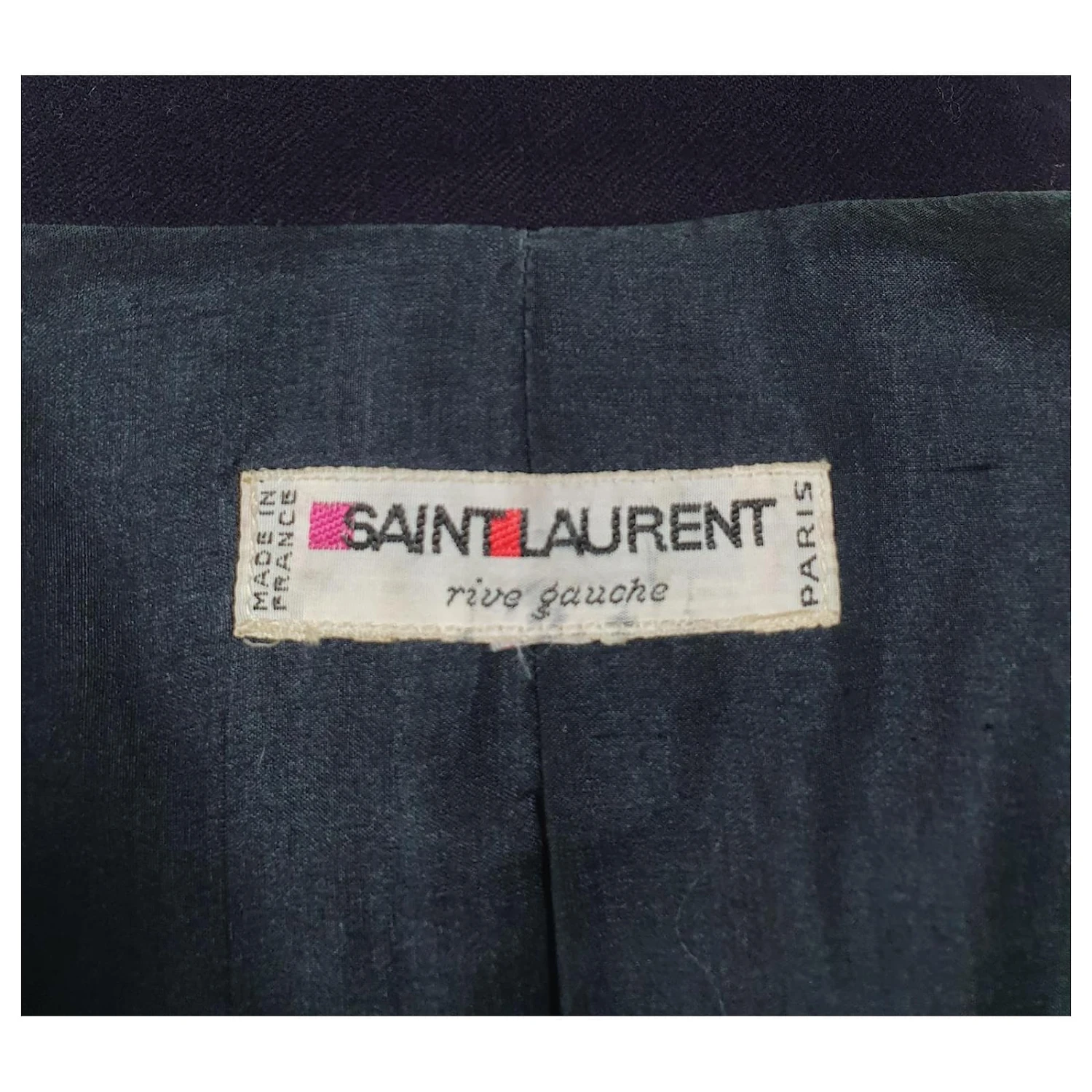 Yves Saint Laurent Vestes Bleu Foncé 10 Yves Saint Laurent Vestes Bleu Foncé – Image 8