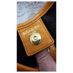 Yves Saint Laurent #yvessaintlourent #sac à Main Orange Jaune Moutarde Cognac Caramel -Yves Saint Laurent 796870 3