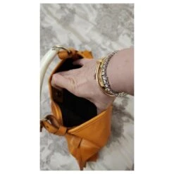 Yves Saint Laurent #yvessaintlourent #sac à Main Orange Jaune Moutarde Cognac Caramel -Yves Saint Laurent 796870 5