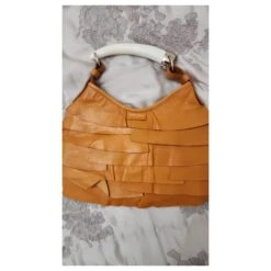 Yves Saint Laurent #yvessaintlourent #sac à Main Orange Jaune Moutarde Cognac Caramel -Yves Saint Laurent 796870 6