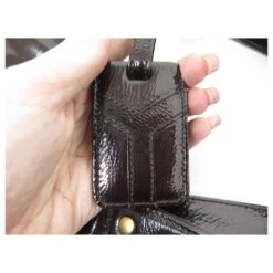 SAC A MAIN YVES SAINT LAURENT METROPOLIS 177737 LARGE CUIR VERNI HAND BAG Marron 12 SAC A MAIN YVES SAINT LAURENT METROPOLIS 177737 LARGE CUIR VERNI HAND BAG Marron -Yves Saint Laurent 797301 3