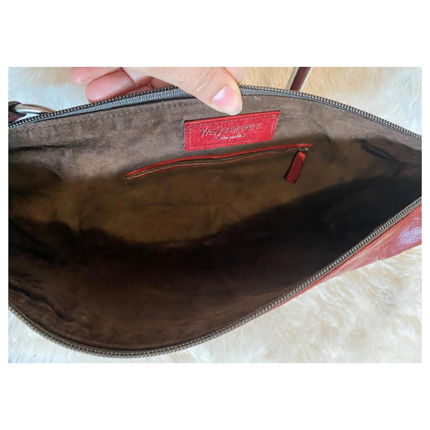 Yves Saint Laurent Sacs à Main Bordeaux 6 Yves Saint Laurent Sacs à Main Bordeaux – Image 4