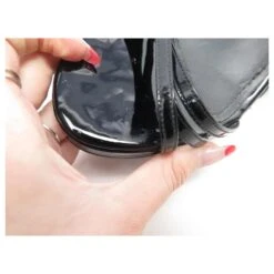 CHAUSSURES YVES SAINT LAURENT A LANIERES 40.5 SANDALES VERNIES PUMPS Noir -Yves Saint Laurent 802077 5