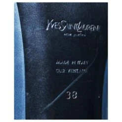 Yves Saint Laurent Escarpins En Bois Bleu Marine -Yves Saint Laurent 803526 6