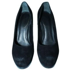 Yves Saint Laurent Escarpins à Plateforme En Daim Noir 11 Yves Saint Laurent Escarpins à Plateforme En Daim Noir -Yves Saint Laurent 803604 3