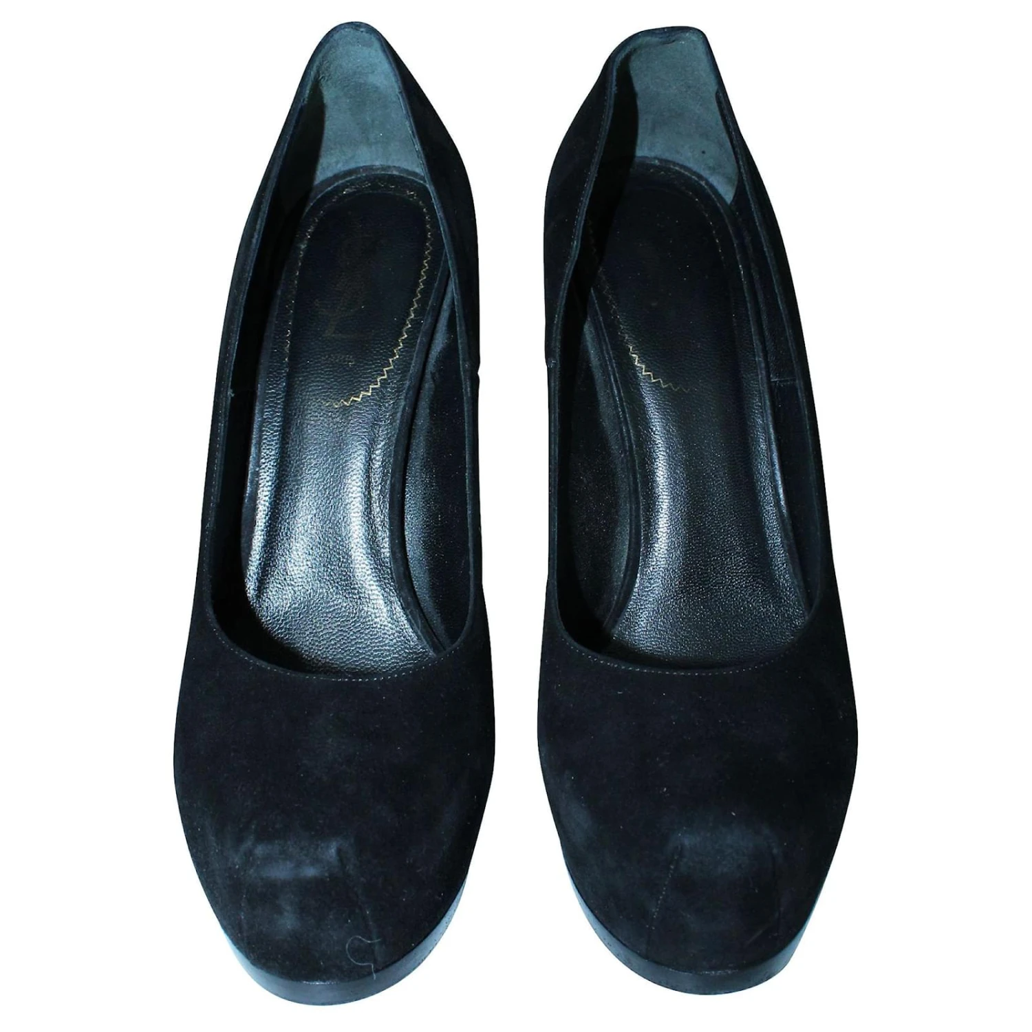 Yves Saint Laurent Escarpins à Plateforme En Daim Noir 5 Yves Saint Laurent Escarpins à Plateforme En Daim Noir – Image 3