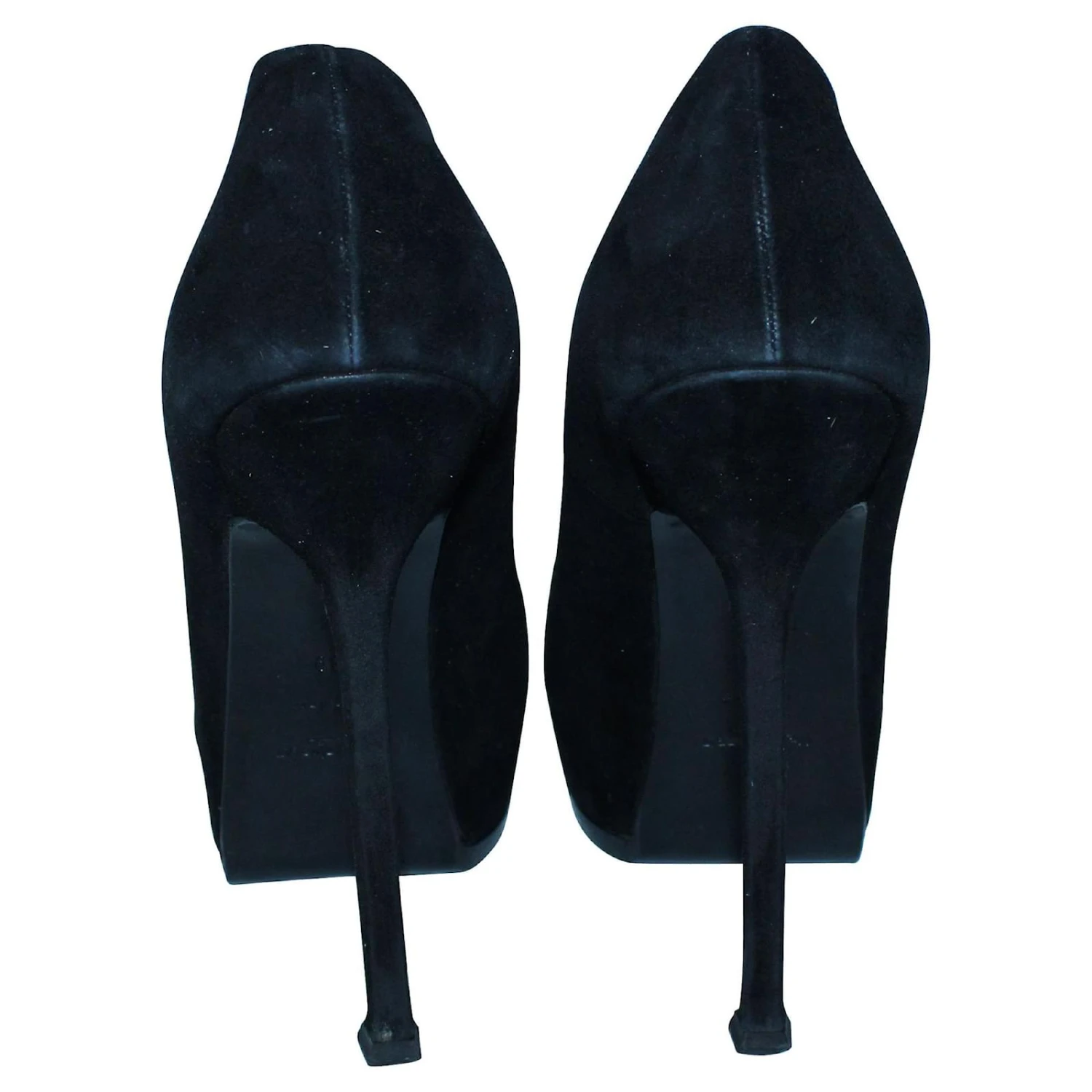 Yves Saint Laurent Escarpins à Plateforme En Daim Noir 6 Yves Saint Laurent Escarpins à Plateforme En Daim Noir – Image 4