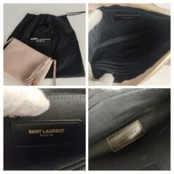Yves Saint Laurent Sac Bandoulière Caméra Saint Laurent Avec Logo En Cuir Rose -Yves Saint Laurent 806018 6
