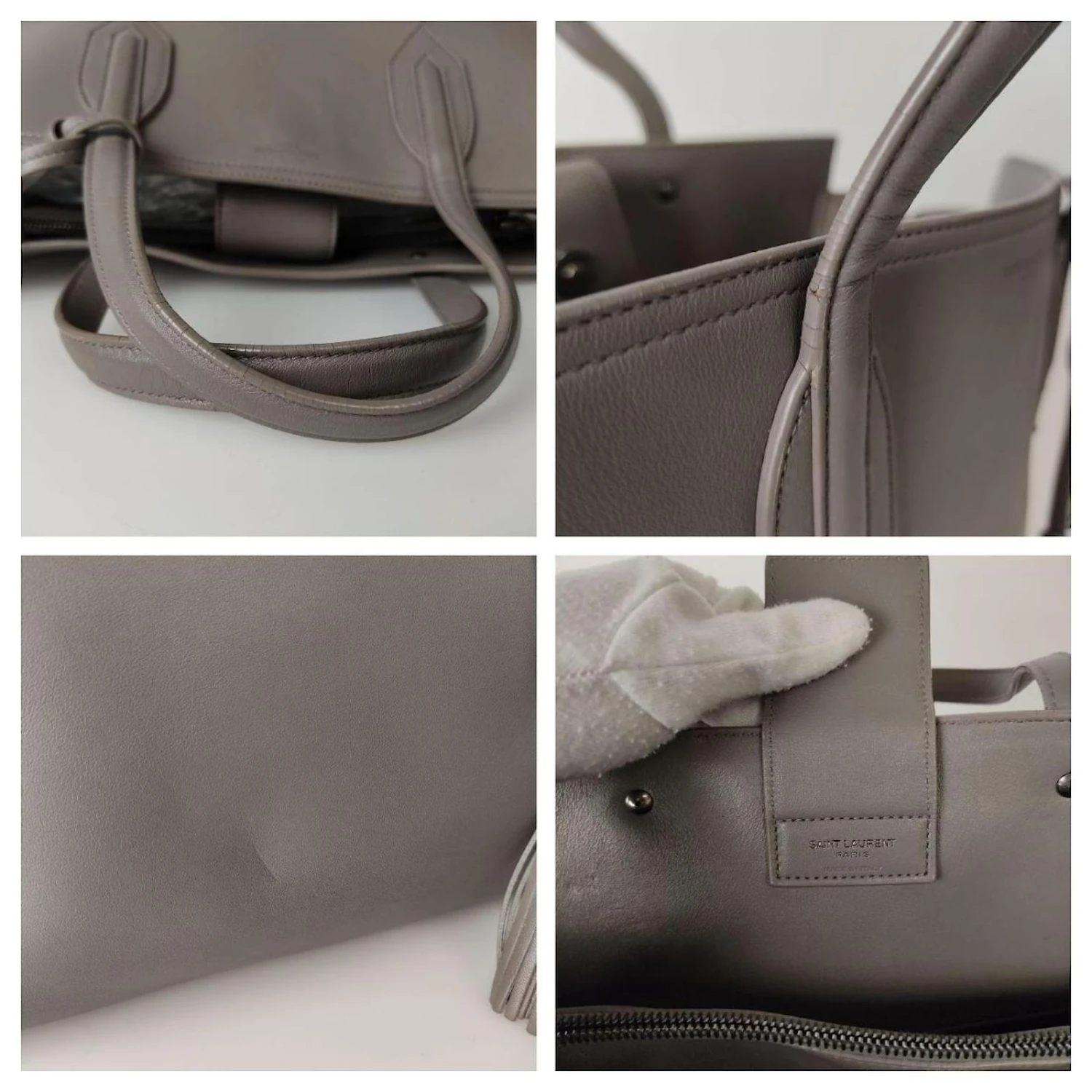 Yves Saint Laurent Shoulder Bag Carrie Avec Tassels AM Gris 7 Yves Saint Laurent Shoulder Bag Carrie Avec Tassels AM Gris â Image 5