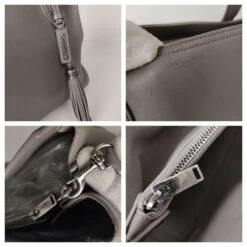 Yves Saint Laurent Shoulder Bag Carrie Avec Tassels AM Gris 16 Yves Saint Laurent Shoulder Bag Carrie Avec Tassels AM Gris -Yves Saint Laurent 806033 6