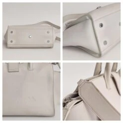 Downtown Yves Saint Laurent Du Centre 2Sac Way En Cuir Blanc -Yves Saint Laurent 806034 4