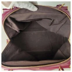 Sac Yves Saint Laurent Majorelle En Cuir Verni Amarante Violet -Yves Saint Laurent 806037 7