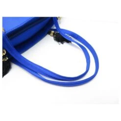 VINTAGE SAC A MAIN YVES SAINT LAURENT RIVE GAUCHE EN SATIN BLEU BLUE HAND BAG -Yves Saint Laurent 807979 3