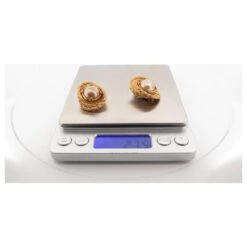 VINTAGE BOUCLES D'OREILLES YVES SAINT LAURENT YSL OVALES TORSADEES GOLD EARRINGS Doré -Yves Saint Laurent 808026 4