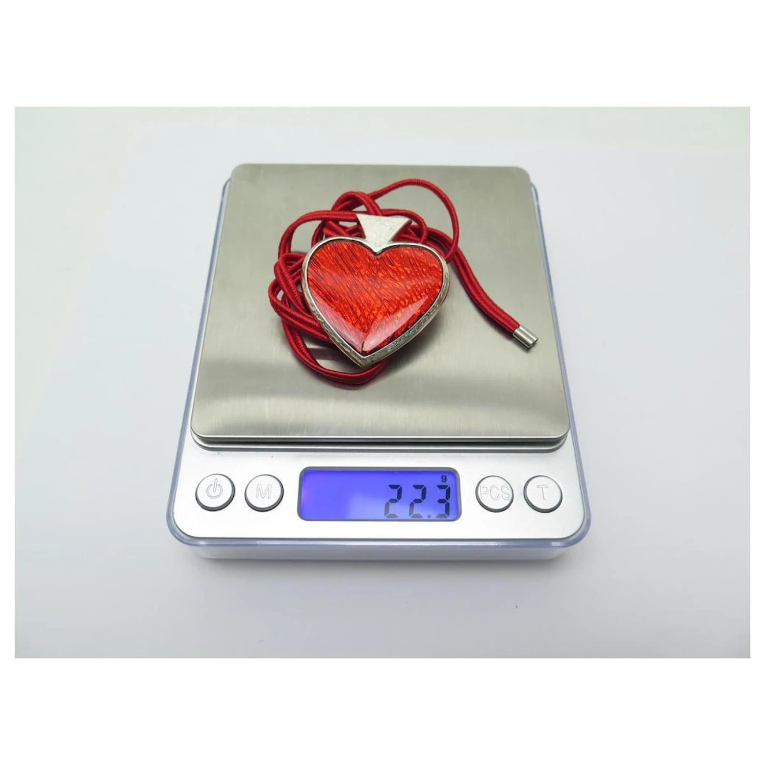 NEUF BROCHE COLLIER YVES SAINT LAURENT COEUR 75 CM METAL ROUGE NECKLACE BROOCH 7 NEUF BROCHE COLLIER YVES SAINT LAURENT COEUR 75 CM METAL ROUGE NECKLACE BROOCH – Image 5