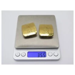 VINTAGE BOUCLES D'OREILLES CLIPS YVES SAINT LAURENT LOGO YSL METAL DORE EARRINGS Doré -Yves Saint Laurent 808067 5
