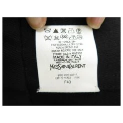 NEUF VESTE YVES SAINT LAURENT 245170 M 40 CROISEE LAINE NOIR WOOL JACKET -Yves Saint Laurent 808223 4